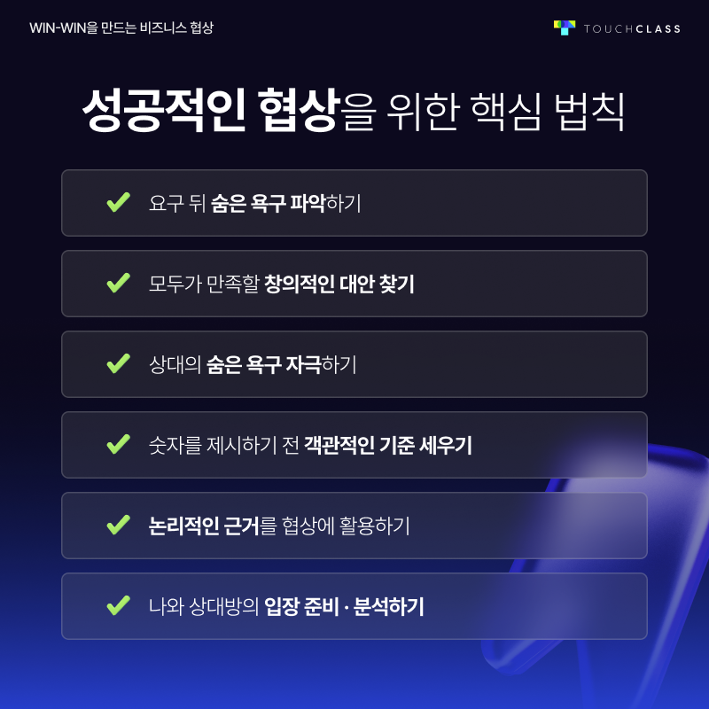 Win-Win을 만드는 비즈니스 협상