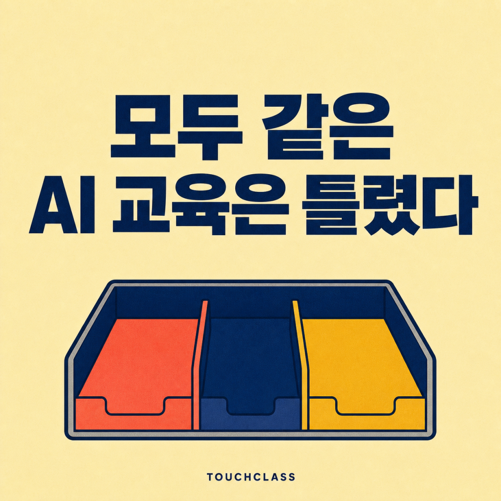 AI 교육 대상 세분화: 전사 공통과정이 도입 격차를 키우는 이유